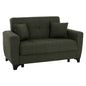 HM3243.05, 2-seater sofa-bed, tall back, dark-olive, 160x84x88 image 1