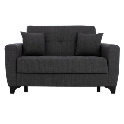 Диван-легло HM3243.03 с Висока Обратна Част, Сив 160x84x88cm