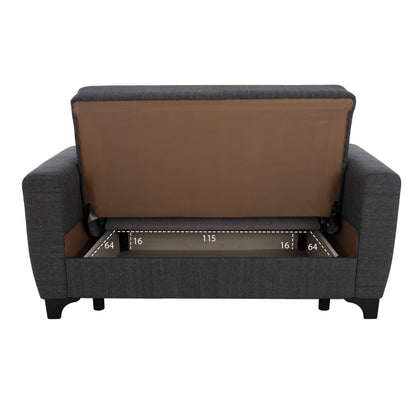 Диван-легло HM3243.03 с Висока Обратна Част, Сив 160x84x88cm