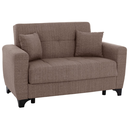 HM3243.02, 2-SEATER SOFA-BED, BEIGE, TALL BACK, 160x84x88 image 1