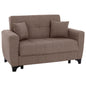 HM3243.02, 2-SEATER SOFA-BED, BEIGE, TALL BACK, 160x84x88 image 1