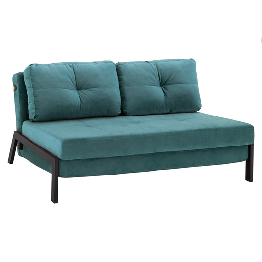 SOFA-BED CONSTANCE HM3079.15 MINT VELVET  2½-SEATER 151x92x66Hcm. image 1