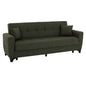 HM3242.05, 3-SEATER SOFA-BED, TALL BACK, DARK OLIVE, 215x84x88cm image 1