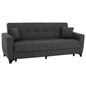 HM3242.03 sofa-bed, storage space, grey, 215x84x88cm, tall back image 1