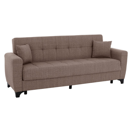 HM3242.02, 3-SEATER SOFA-BED, BEIGE, TALL BACK, 215x84x88 image 1