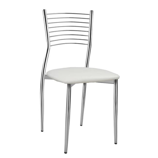 Chair Elvira HM0025.01 seat from white PU 40X44X83 cm image 1