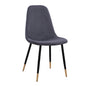 Chair Lucille HM8552.01 from Velvet Grey and metallic frame 45x56x81cm image 1
