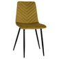 DINING CHAIR LATRELL HM8587.07 OLIVE GREEN VELVET & BLACK METAL LEGS 43x54x88Hcm. image 1