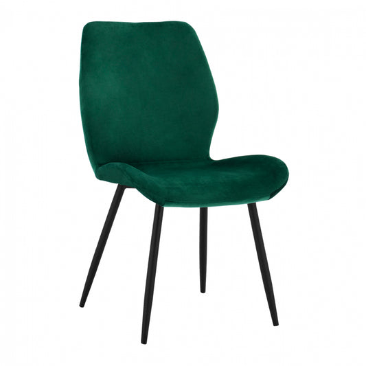 Dining chair Klay in cypress green & black metallic frame HM8730.03 49x62,5x87 cm image 1