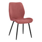 Dining Chair Klay in rotten apple velvet & black metallic frame HM8730.02 49X62,5X87 cm image 1