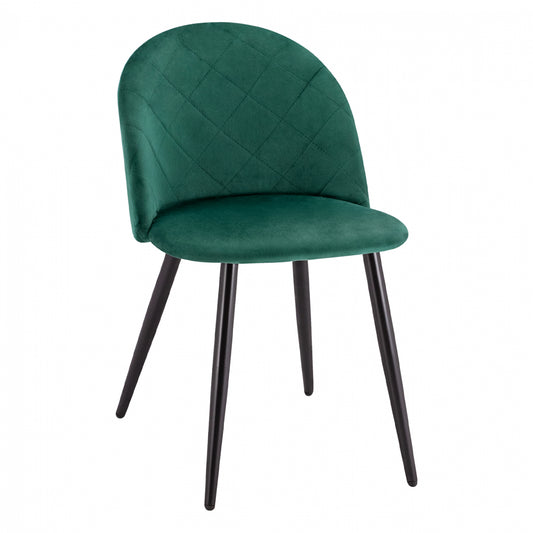 Dining Chair HM8731.03 with metallic legs & Cyppress Velvet 49x57x79H cm. image 1