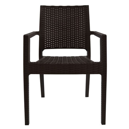 Chair with arms Polypropylene Dark Brown HM5134.02 57x55,5x89 cm