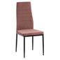 METAL CHAIR HM0037.32 DUSTY PINK VELVET WITH METAL FRAME K/D image 1