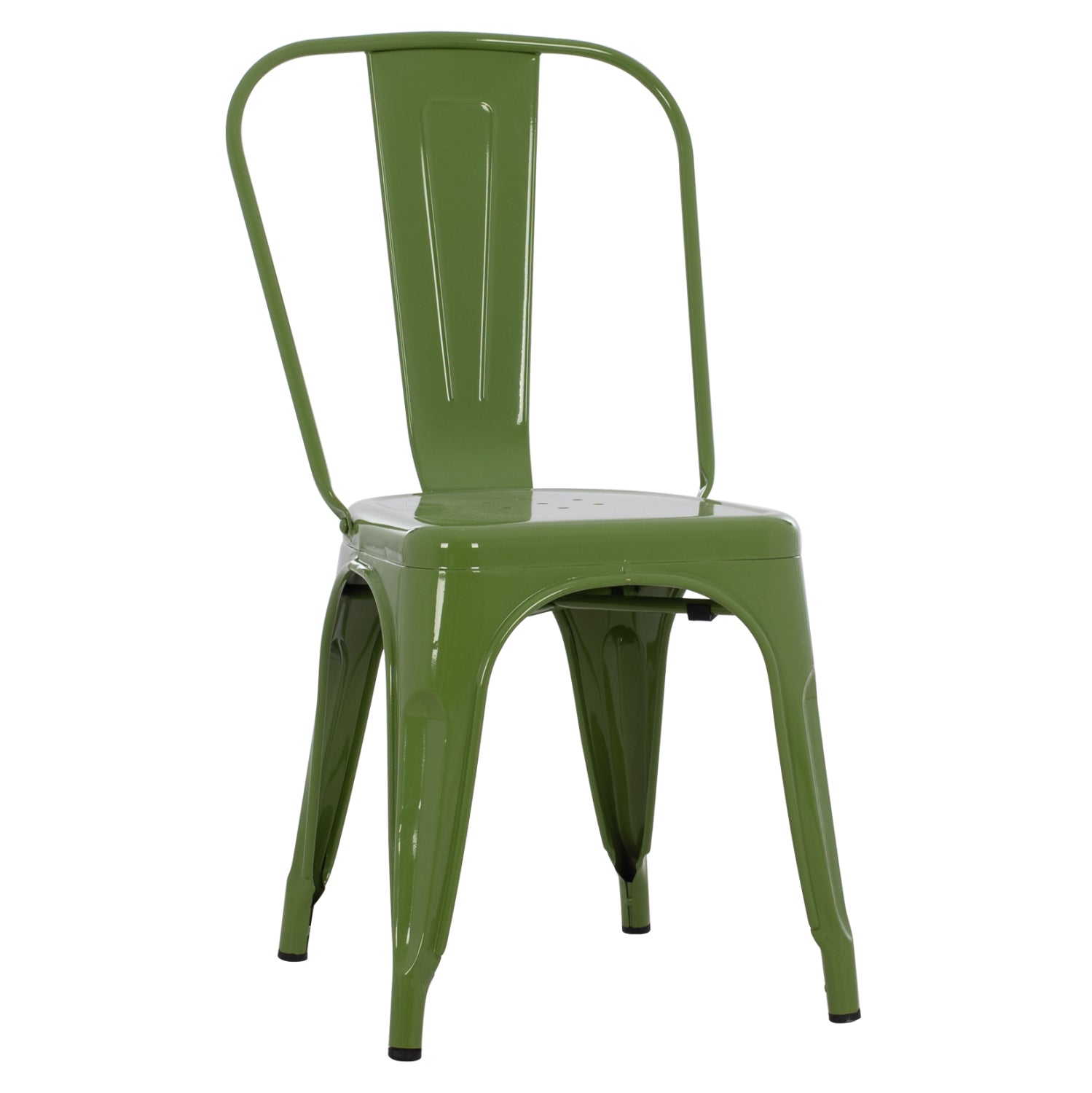 DINING CHAIR MELITA HM8641.13 METAL IN LIGHT OLIVE GREEN COLOR 43x50x82Hcm. image 1