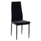 METAL CHAIR HM0037.34 BLACK VELVET WITH METAL FRAME K/D image 1