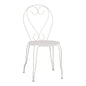 Metallic chair Amore White 42x48x90 cm HM5007.12 image 1