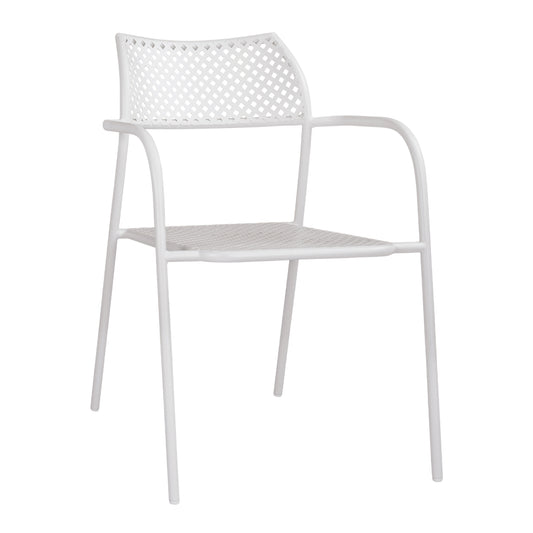 Metallic Chair White Thetis HM5173.12 55x57x79 cm image 1