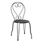 Chair Metallic Amore Black 42x48x90 cm. HM5007.11 image 1