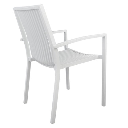 Aluminum armchair BRONCA White HM5130.01 54,2x59x83,5 cm