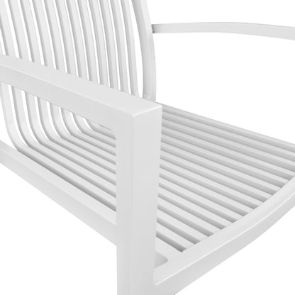 Aluminum armchair BRONCA White HM5130.01 54,2x59x83,5 cm