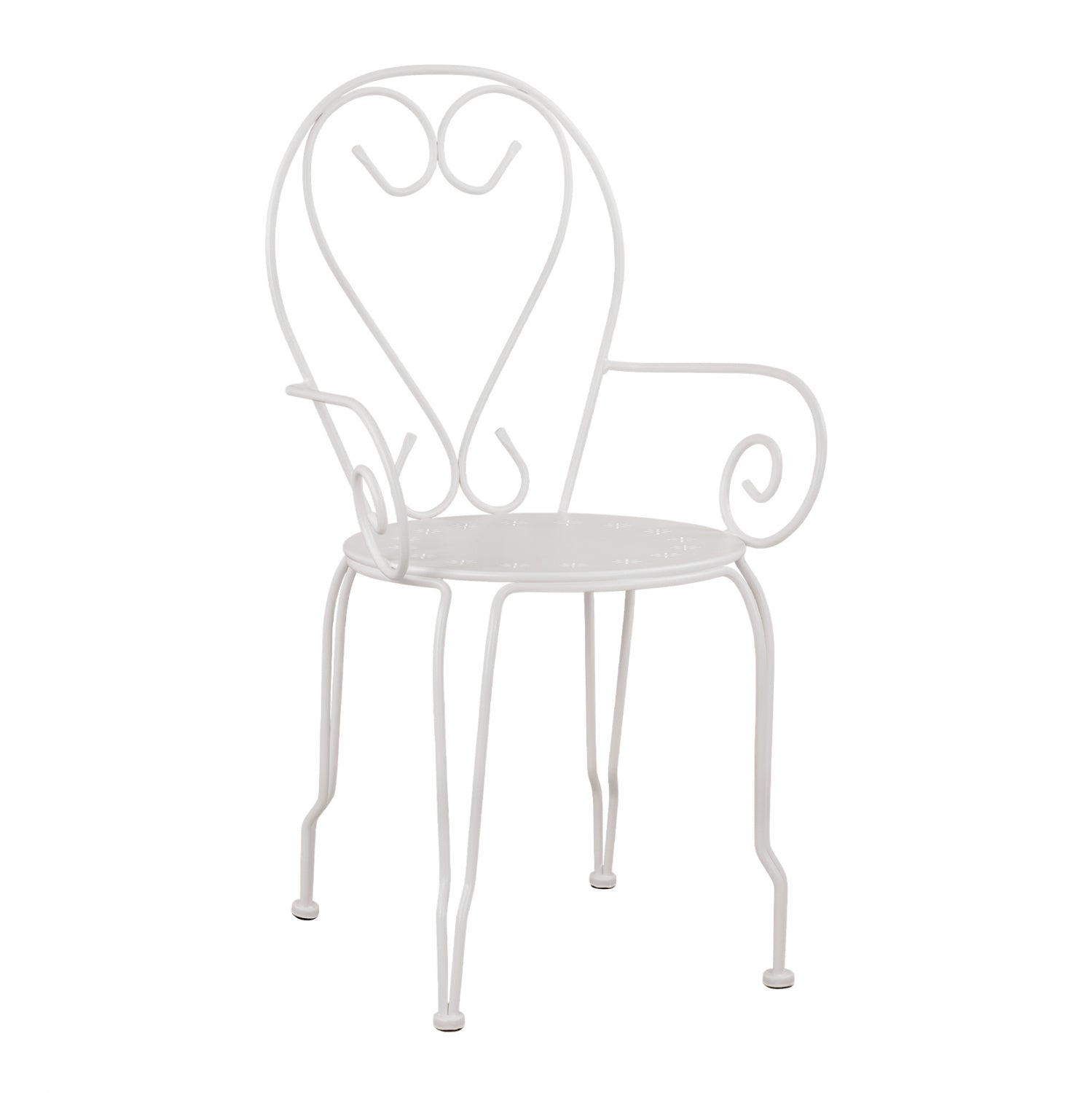 Metallic armchair Amore White HM5008.12 49x48x90 cm image 1