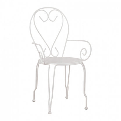 Metallic armchair Amore White HM5008.12 49x48x90 cm image 1