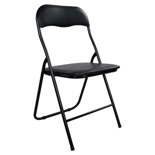 Chair Foldable PU Black HM0044 38x47x82H cm. image 1
