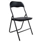 Chair Foldable PU Black HM0044 38x47x82H cm. image 1