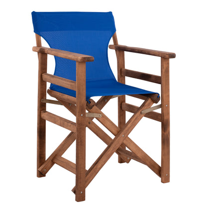 Director's chair Limnos Walnut with textline Blue HM10368.01 image 1