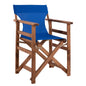 Director's chair Limnos Walnut with textline Blue HM10368.01 image 1