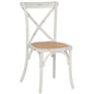 Chair Owen Stackable Wooden from Beech wood White Wash Color with crossed back HM8575.04 45x55,5x90 cm image 1