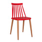 Dining chair HM8052.07 Vanessa red with metallic legs 42,5x47x81,5cm image 1