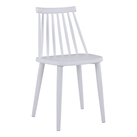 Dining chair HM8052.11 Vanessa White with metallic white legs 43x46,5x82 cm. image 1