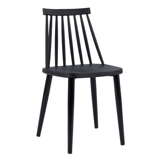 Dining Chair HM8052.12 Vanessa Black with metallic black legs 43x46,5x82 cm. image 1