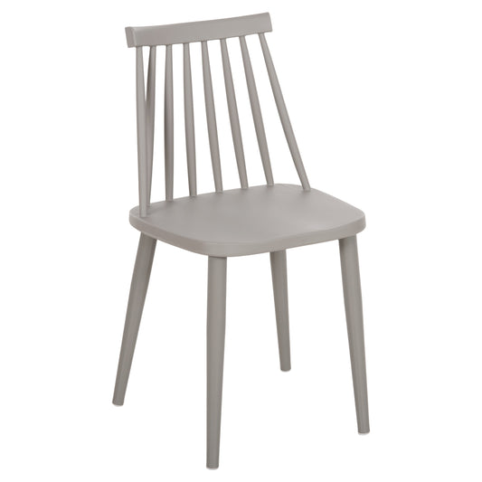 Dining Chair HM8052.22 Vanessa GREY with metallic GREY legs 42.5x44x81H cm. image 1