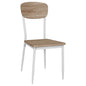 Dining chair sonama with white legs HM8373.02 39,5x49,5x87 cm image 1
