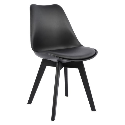Chair Vegas HM0033.32 POLYPROPYLENE-PU-BLACK 47,5x55x82 cm image 1