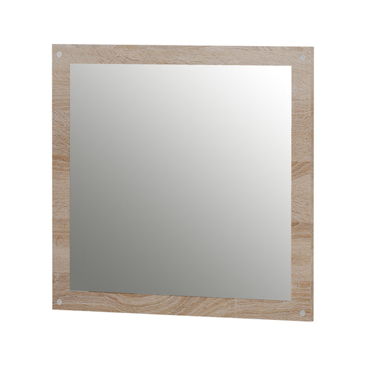WALL MIRROR HM4360 MELAMINE IN SONAMA 80x70x1.8(depth)cm. image 1