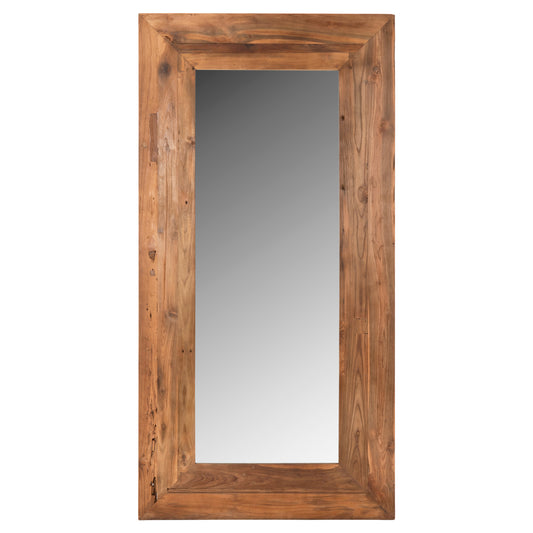 WALL MIRROR YORKSHIRE HM4269 RECYCLED TEAK WOOD FRAME 160x230cm. image 1
