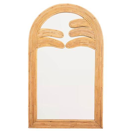 WALL MIRROR REFLECT HM4367 NATURAL RATTAN FRAME 60x4,5x100Hcm. image 1