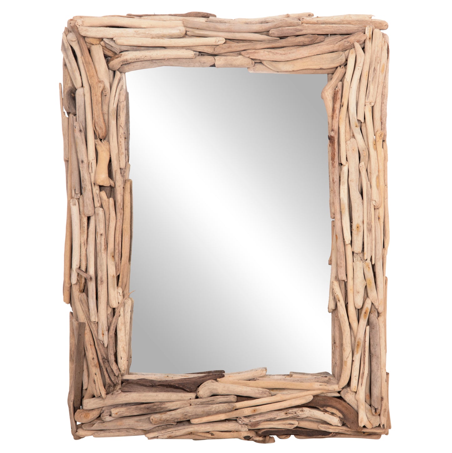 WALL MIRROR TWIGS HM4440 DRIFTWOOD IN NATURAL COLOR 62x10x82Hcm.