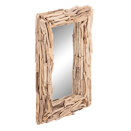 WALL MIRROR TWIGS HM4440 DRIFTWOOD IN NATURAL COLOR 62x10x82Hcm. image 1