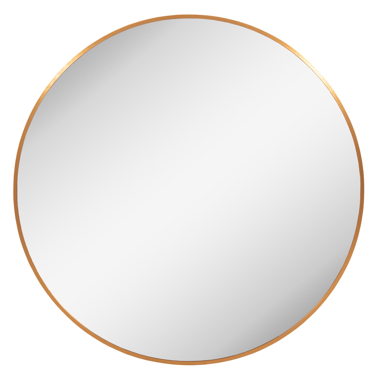 WALL MIRROR SERIES ARCHER HM4498.30 ROUND ALUMINUM FRAME IN GOLDEN Φ80cm. image 1