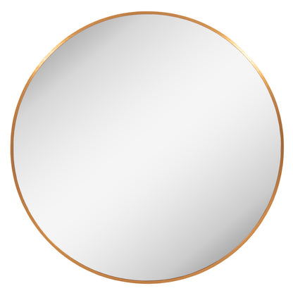 WALL MIRROR SERIES ARCHER HM4498.30 ROUND ALUMINUM FRAME IN GOLDEN Φ80cm. image 1