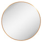 WALL MIRROR SERIES ARCHER HM4498.30 ROUND ALUMINUM FRAME IN GOLDEN Φ80cm. image 1