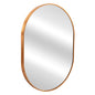 WALL MIRROR SERIES ARCHER HM4500.30 OVAL ALUMINUM FRAME IN GOLDEN 59x79Hcm. image 1