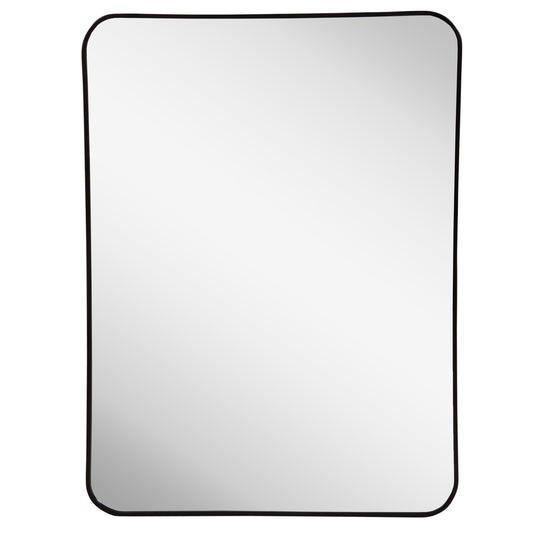 WALL MIRROR SERIES ARCHER HM4502 ALUMINUM FRAME IN BLACK 59x79Hcm. image 1