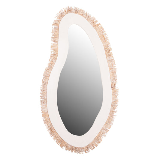 WALL MIRROR SERIES SANTORINI HM4525 MDF IN OFF WHITE-DECOR IN BEIGE 62x1,8x120Hcm. image 1