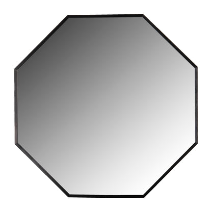 WALL MIRROR HM9583.01 OCTAGON BLACK ALUMINUM FRAME 55,5x2,5x55,5Hcm. image 1
