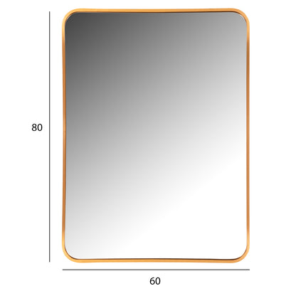 WALL MIRROR HM9584.30 GOLD ALUMINUM FRAME 60x3x80Hcm.